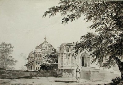 A View of the Mosque at Mounheer from the South East by William Hodges
